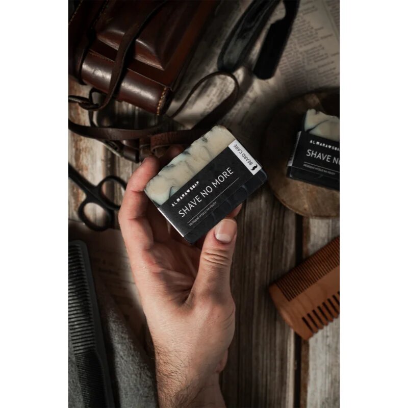 Almara Soap Natural Shave no more ročno izdelano milo za lase brado in telo za moške 90 g