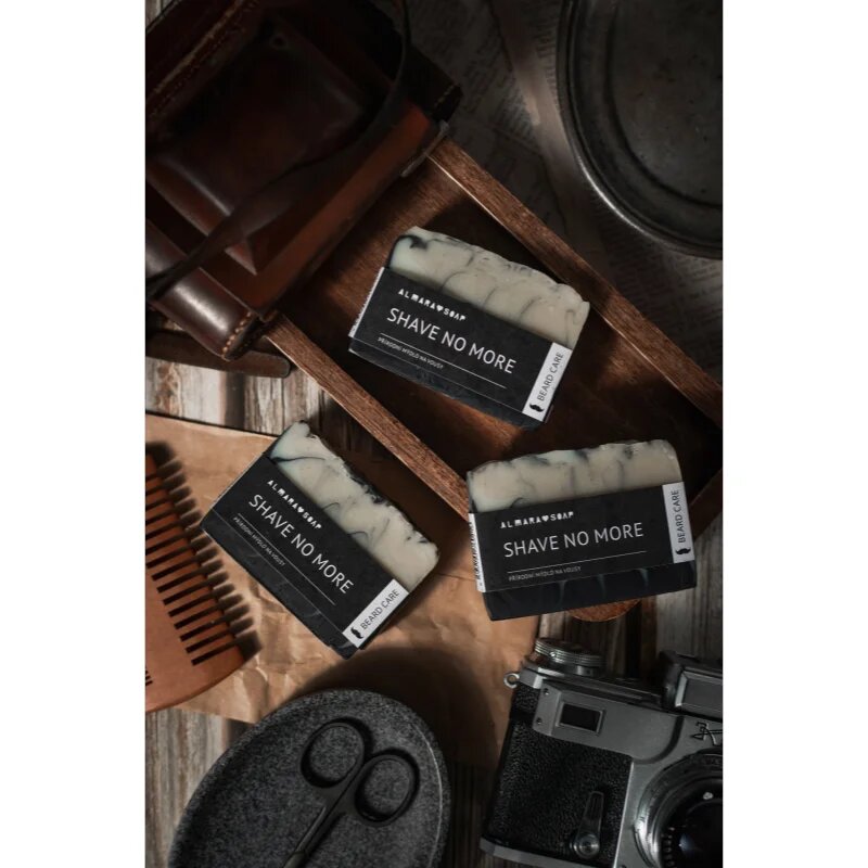 Almara Soap Natural Shave no more ročno izdelano milo za lase brado in telo za moške 90 g