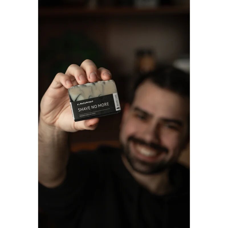 Almara Soap Natural Shave no more ročno izdelano milo za lase brado in telo za moške 90 g