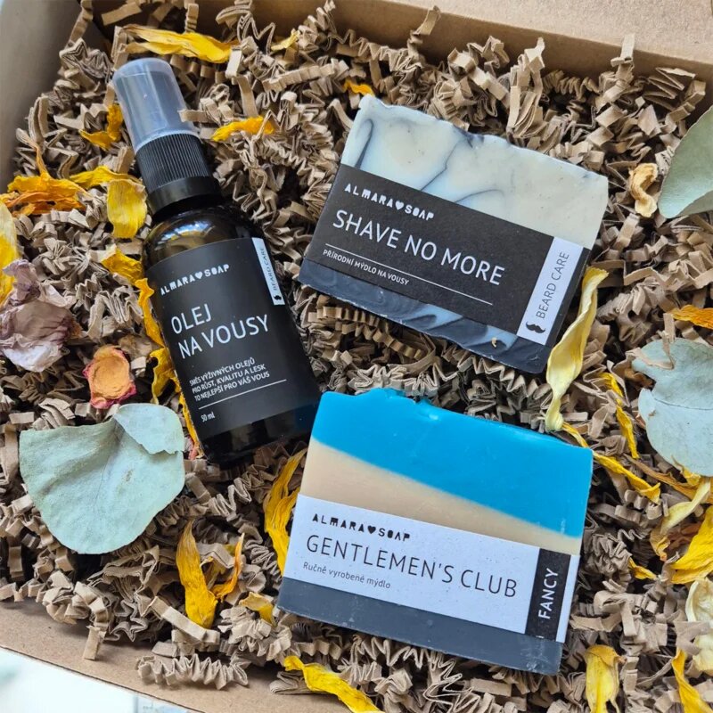 Almara Soap The Bearded Gentlemen darilni set za brado za moške