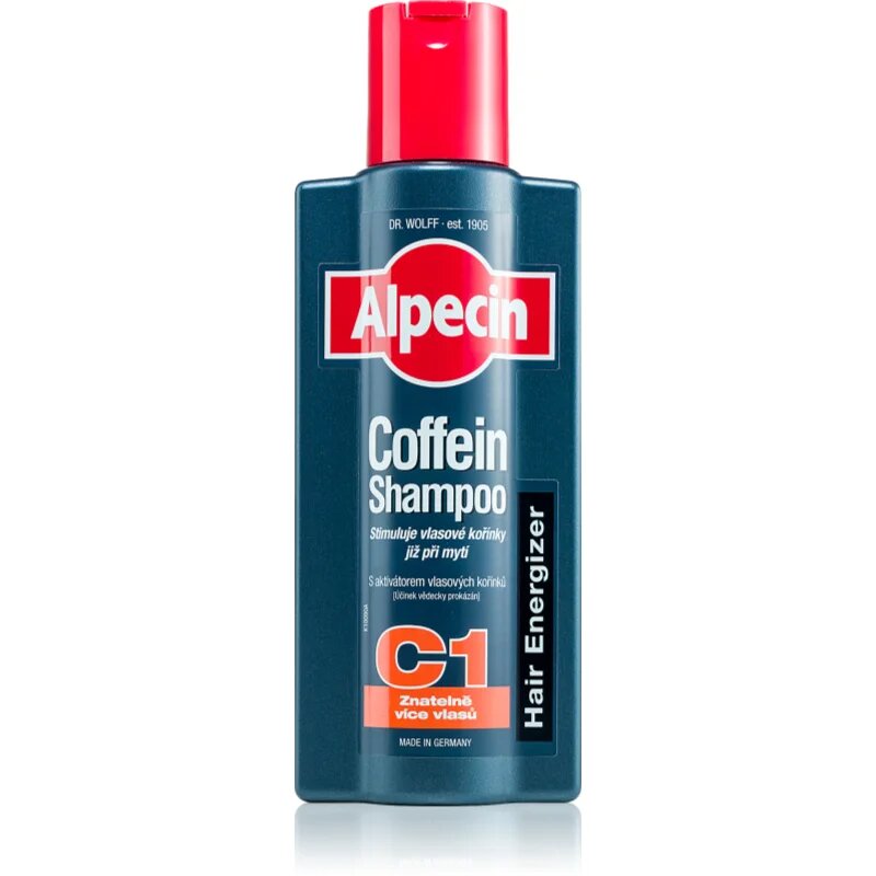 Alpecin Hair Energizer Coffein Shampoo C1 šampon s kofeinom za moške za spodbujanje rasti las 375 ml