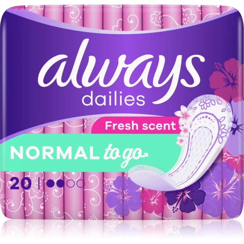 Always Dailies Normal To Go Fresh dnevni vložki 20 kos