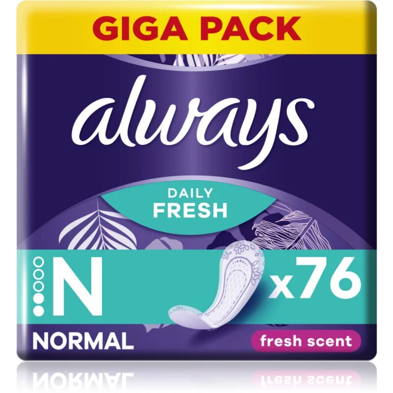 Always Daily Fresh Normal dnevni vložki odišavljen 76 kos