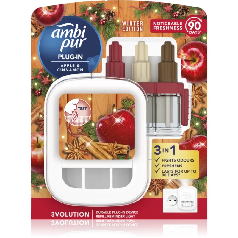 AmbiPur 3volution Apple & Cinnamon električni osvežilec zraka s polnilom 20 ml