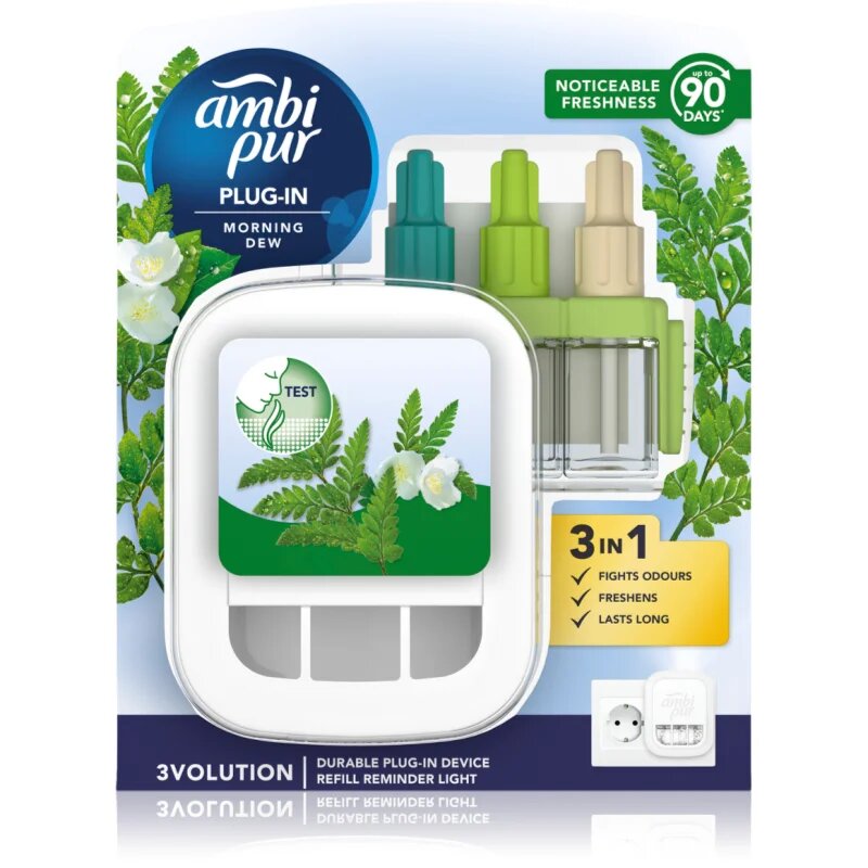 AmbiPur 3volution Morning Dew električni osvežilec zraka s polnilom 20 ml
