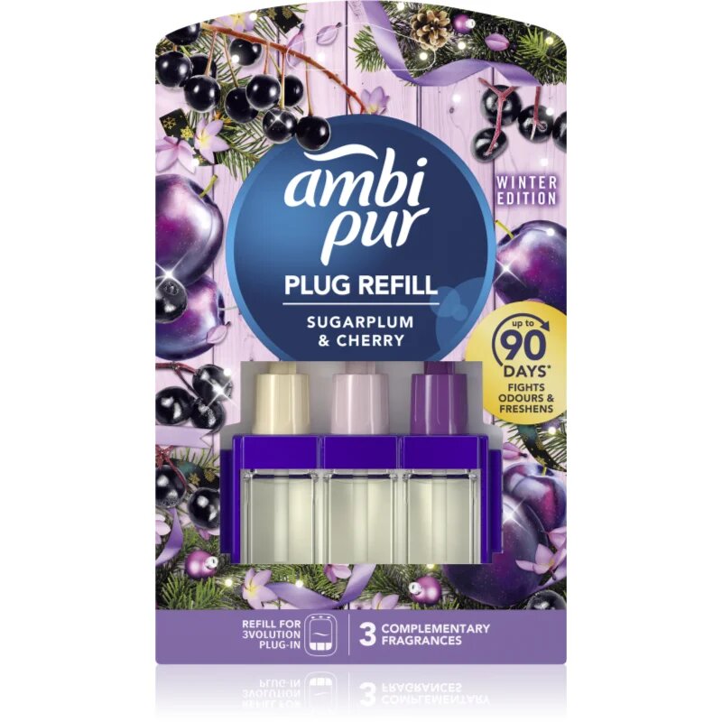 AmbiPur 3volution Sugarplum & Cherry nadomestno polnilo 20 ml