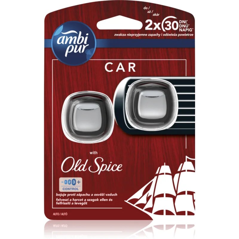 AmbiPur Car Old Spice osvežilec zraka za v avto 2x2 ml