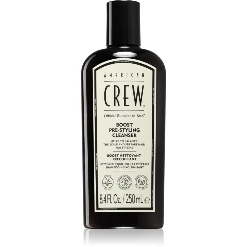 American Crew Boost Pre-styling Cleanser šampon za fine in tanke lase za moške 250 ml