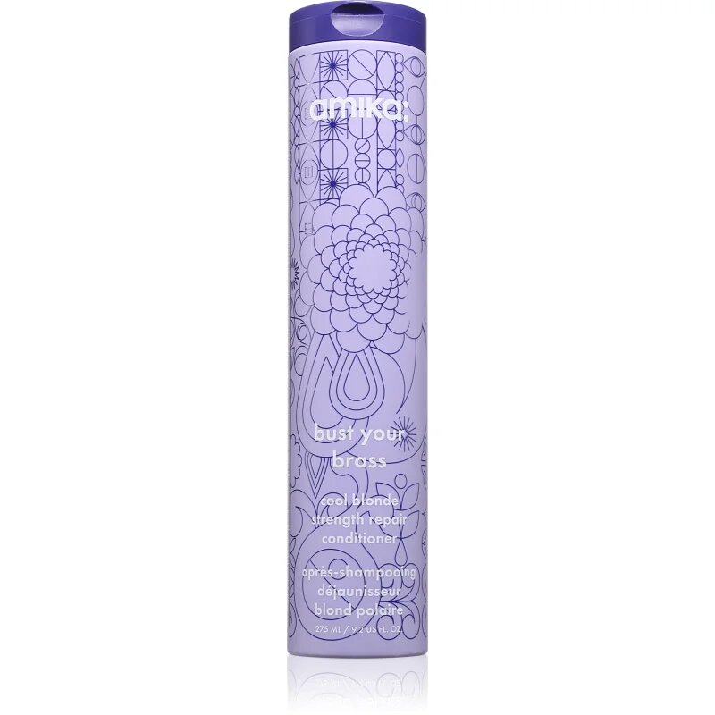 amika Bust Your Brass Cool Blonde Strenght Repair Conditioner balzam za blond lase 275 ml