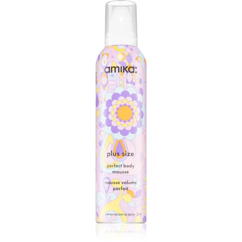 amika Plus Size pena za lase za volumen in obliko 252 ml
