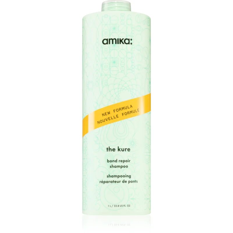 amika The Kure Bond Repair Shampoo globinsko regeneracijski šampon za suhe in poškodovane lase z beljakovinami 1000 ml
