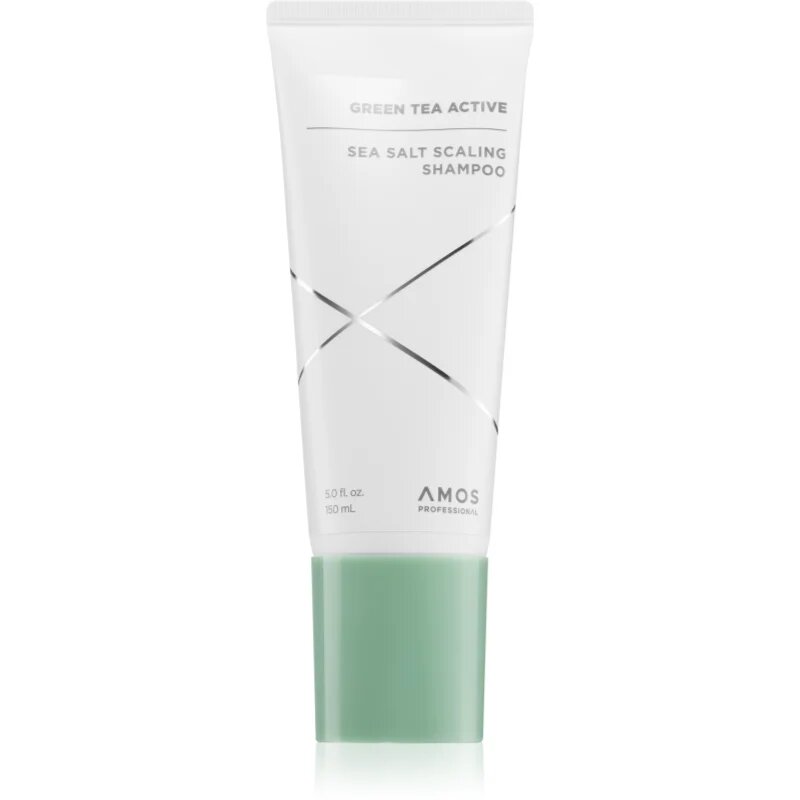 AMOS PROFESSIONAL Green Tea Active Sea Salt Scaling Shampoo šampon proti izpadanju las z morsko soljo 150 ml