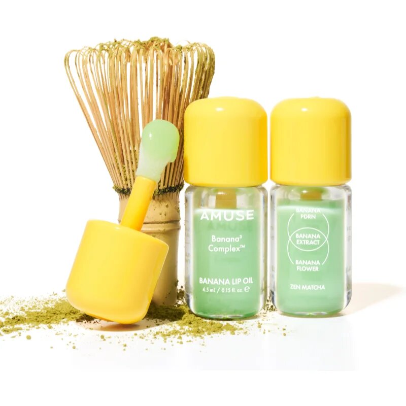 AMUSE Banana Lip Oil bananovo olje za ustnice odtenek 01 Zen Matcha 4.5 ml