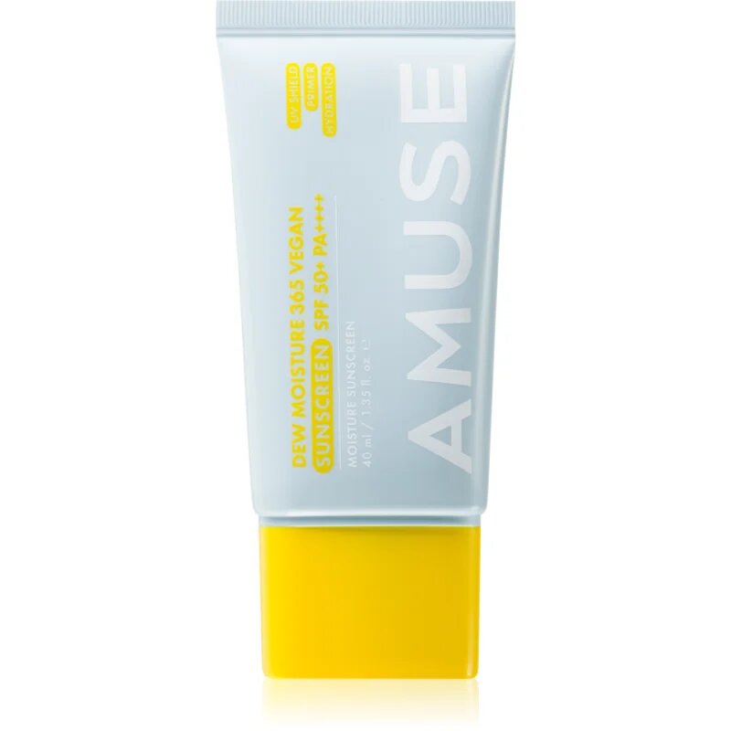 AMUSE Dew Moisture 365 Vegan Sunscreen fluid za sončenje za obraz z vlažilnim učinkom 40 ml