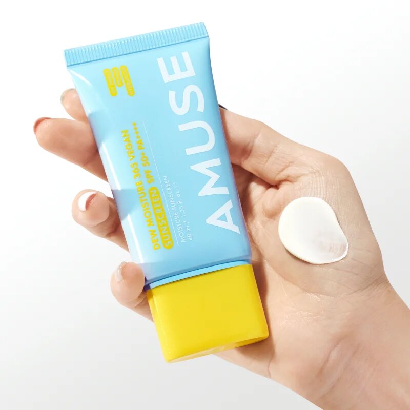 AMUSE Dew Moisture 365 Vegan Sunscreen fluid za sončenje za obraz z vlažilnim učinkom 40 ml