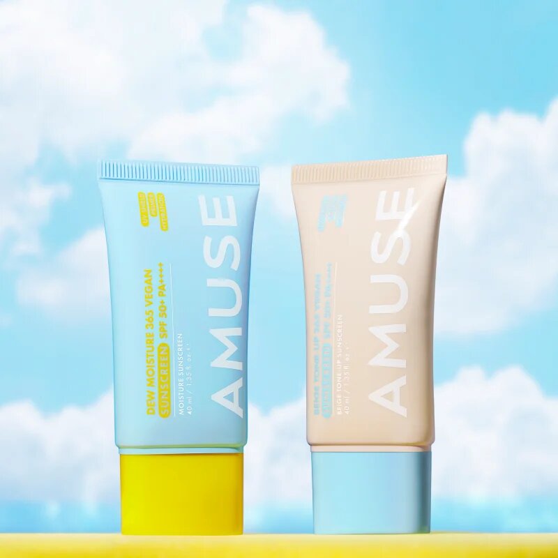 AMUSE Dew Moisture 365 Vegan Sunscreen fluid za sončenje za obraz z vlažilnim učinkom 40 ml