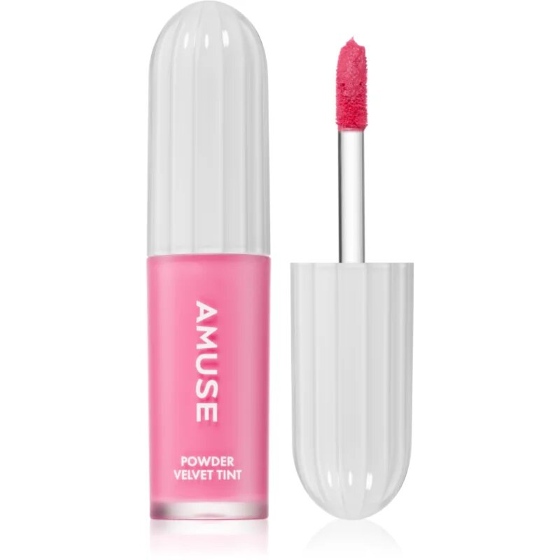 AMUSE Powder Velvet Tint dolgoobstojna tekoča šminka z mat učinkom odtenek 07 Salty Grape 3.3 g