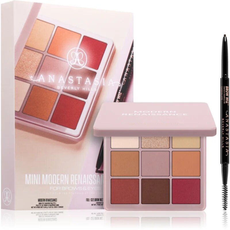 Anastasia Beverly Hills Mini Modern Renaissance Set darilni set za oči in obrvi odtenek Dark Brown Pencil
