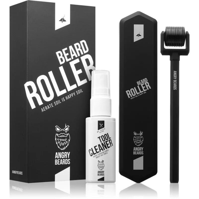 Angry Beards Beard Roller nega za spodbujanje rasti brade
