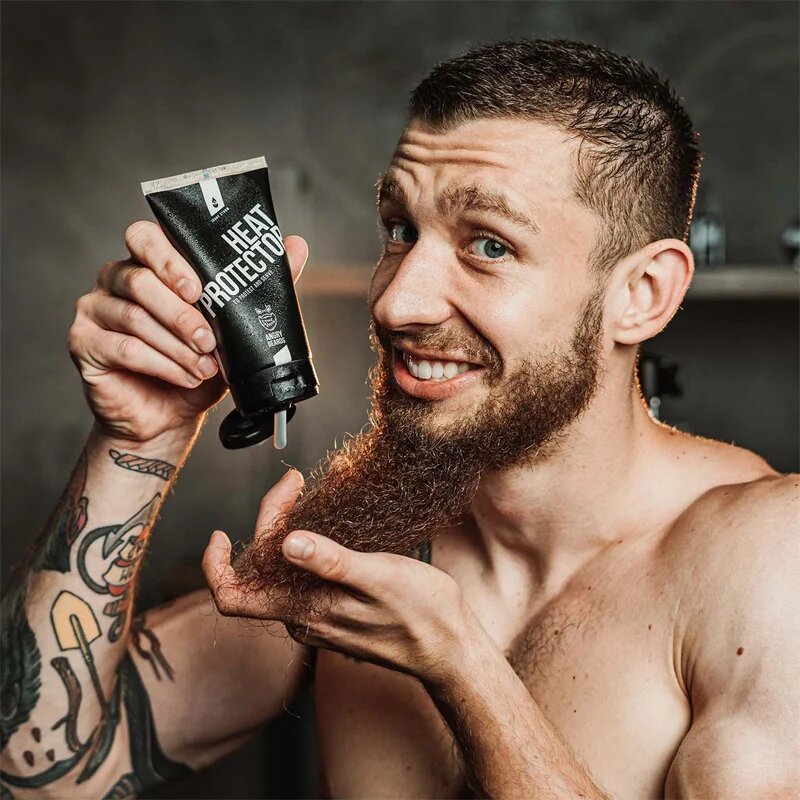 Angry Beards Heat Protector Johnny Storm krema za brado Heat Protector 75 ml