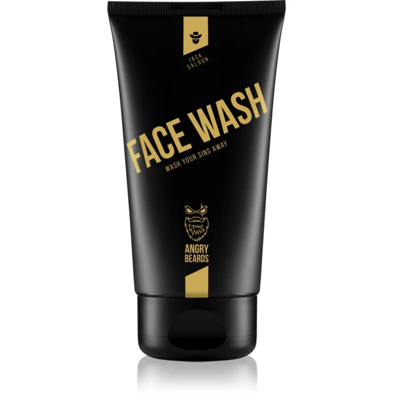 Angry Beards Jack Saloon Face Wash čistilni gel za obraz za moške 150 ml
