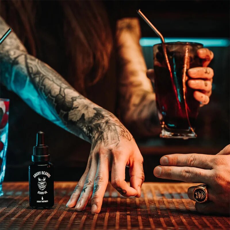 Angry Beards Urban Twofinger Beard Oil olje za brado 30 ml