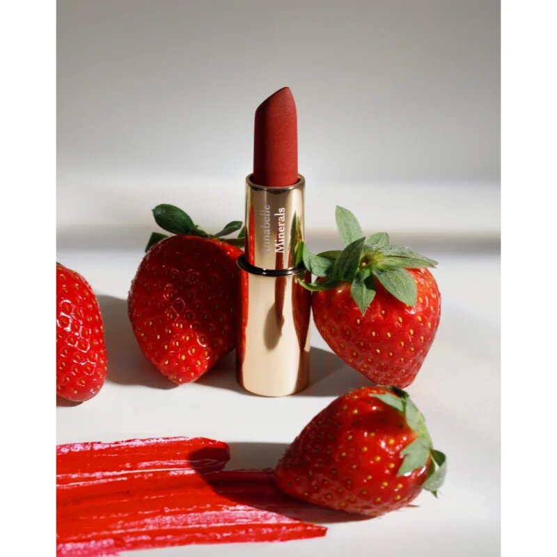 Annabelle Minerals Sheer Lipstick vlažilna sijoča šminka odtenek Strawberry 35 g