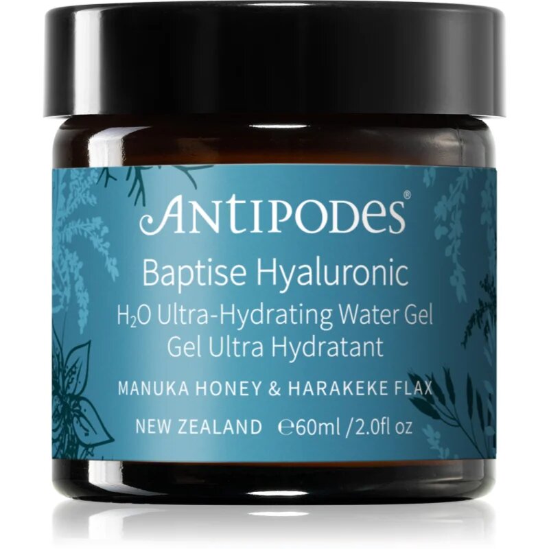 Antipodes Baptise H₂O Ultra-Hydrating Water Gel lahka vlažilna gel krema za obraz 60 ml