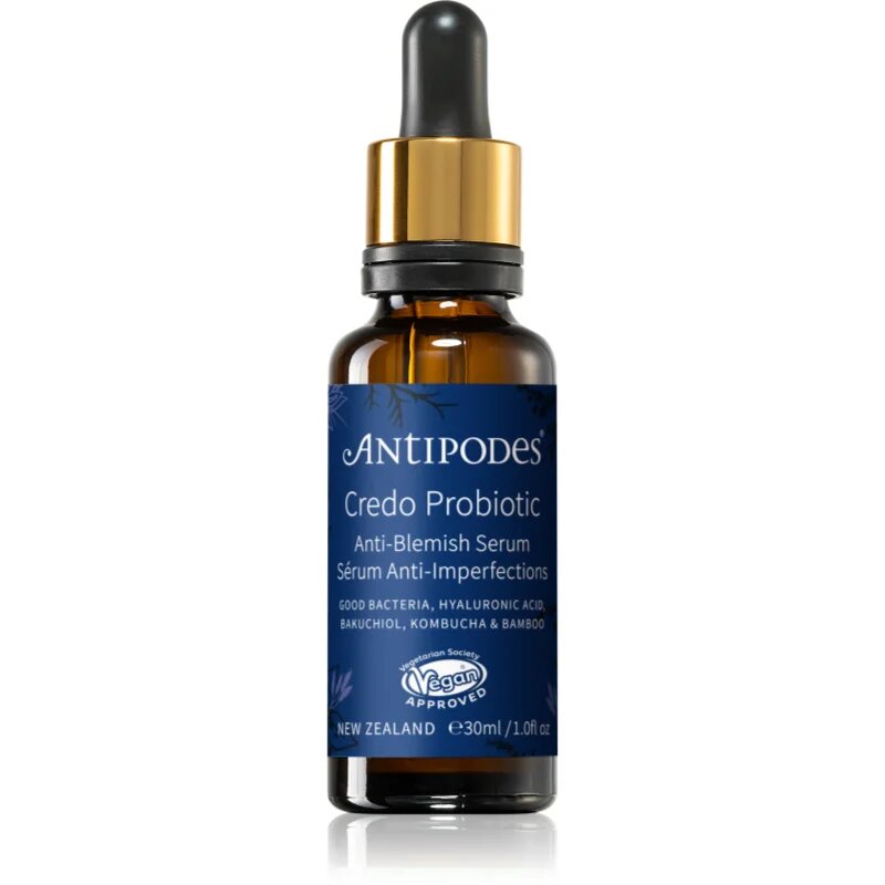 Antipodes Credo Probiotic Anti-Blemish Serum revitalizacijski serum s probiotiki 30 ml