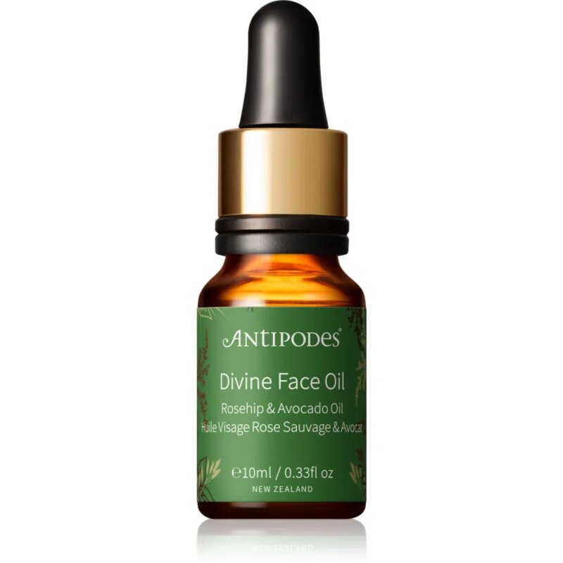 Antipodes Divine Face Oil Rosehip & Avocado Oil zaščitni serum proti prvim znakom staranja kože 10 ml