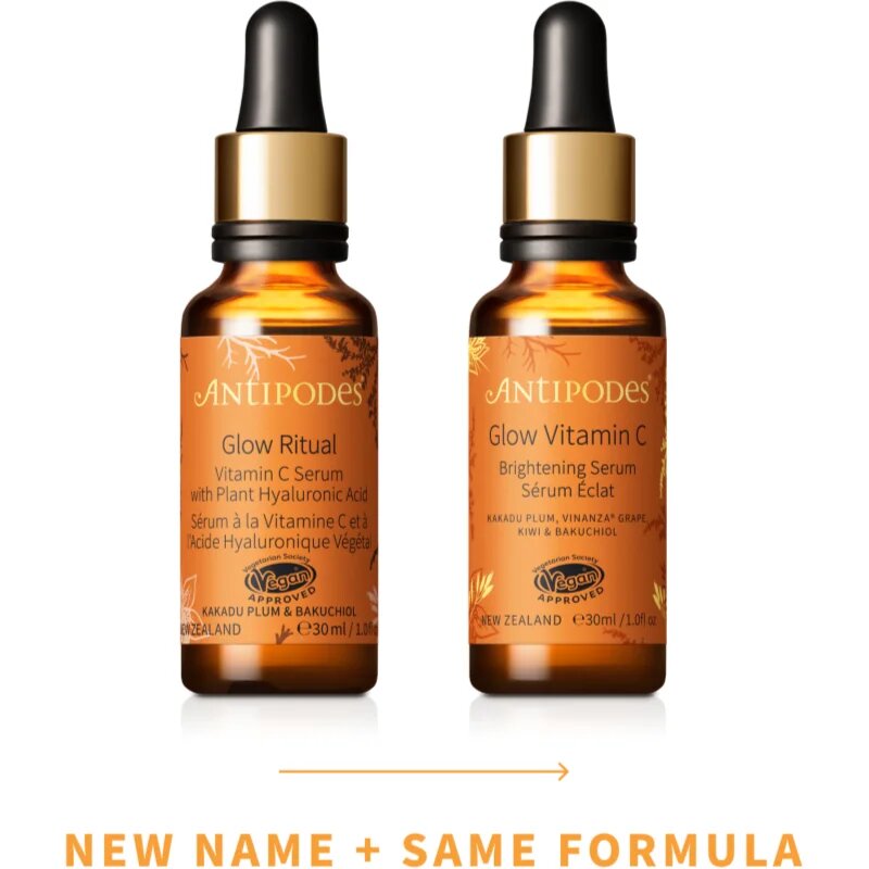 Antipodes Glow Vitamin C serum za osvetljevanje proti prvim znakom staranja kože 30 ml