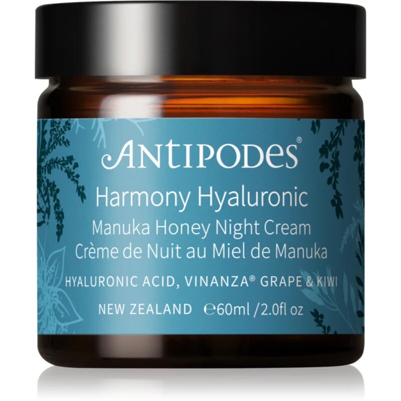Antipodes Harmony Hyaluronic Manuka Honey Night Cream vlažilna nočna krema 60 ml
