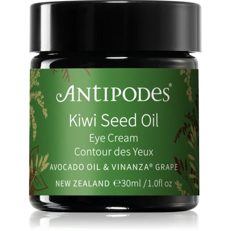 Antipodes Kiwi Seed Oil Eye Cream pomirjajoča krema za predel okoli oči 30 ml