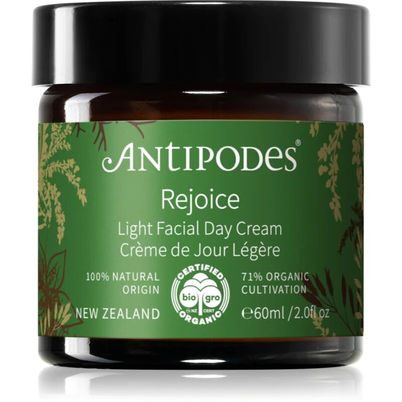 Antipodes Rejoice Light Facial Day Cream lahka vlažilna dnevna krema 60 ml