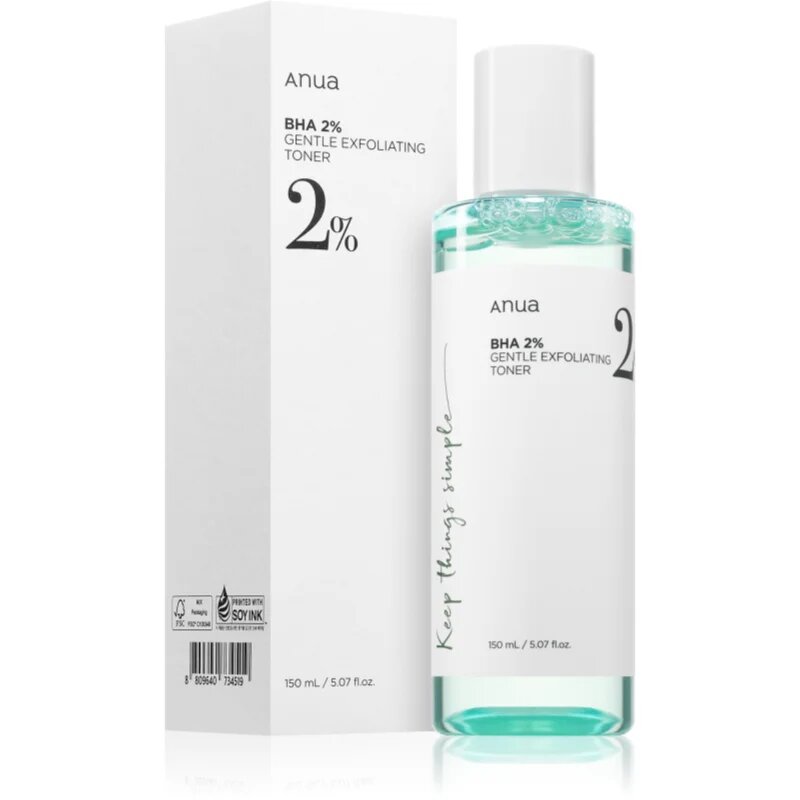 Anua BHA 2% Gentle Exfoliating Toner nežni eksfoliacijski tonik za problematično kožo akne 150 ml
