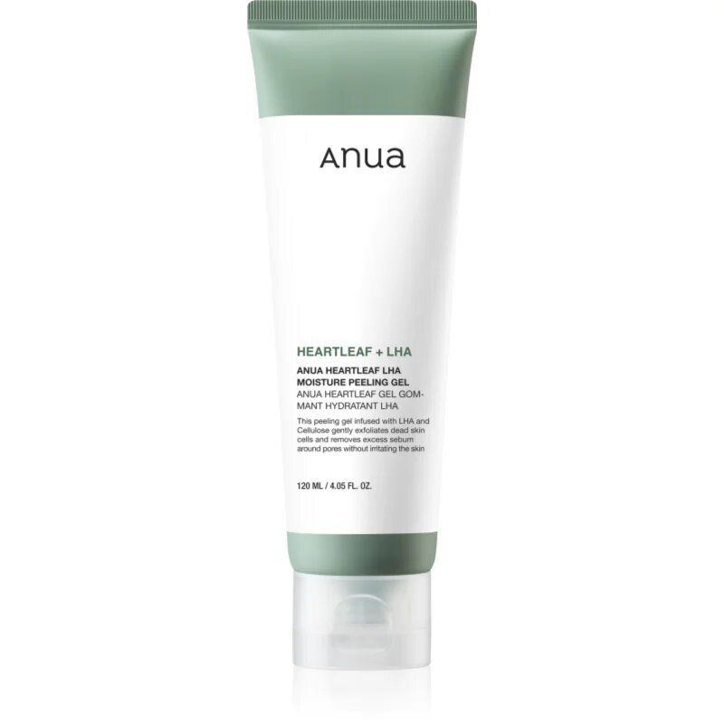 Anua Heartleaf LHA Moisture Peeling Gel nežni gel piling za občutljivo k aknam nagnjeno kožo 120 ml