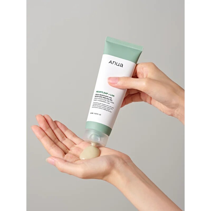 Anua Heartleaf LHA Moisture Peeling Gel nežni gel piling za občutljivo k aknam nagnjeno kožo 120 ml