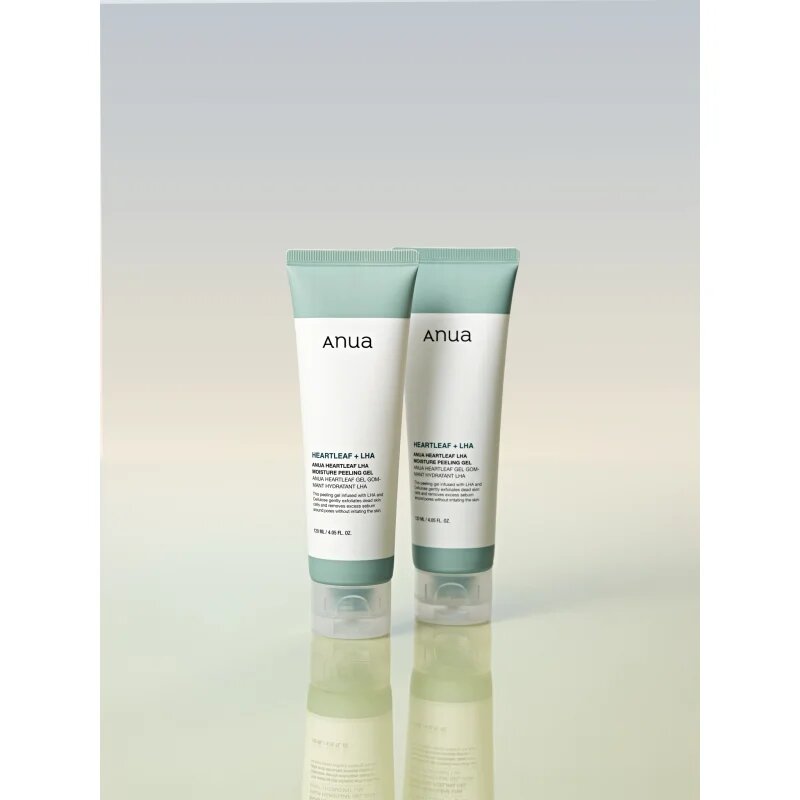 Anua Heartleaf LHA Moisture Peeling Gel nežni gel piling za občutljivo k aknam nagnjeno kožo 120 ml