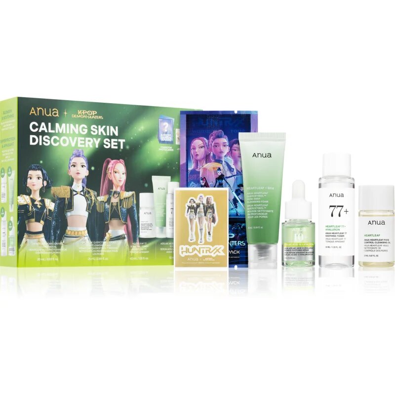 Anua K-Pop Demon Hunters Calming Skin Discovery Set darilni set za pomiritev kože