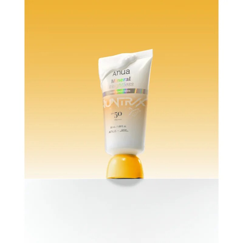 Anua K-Pop Demon Hunters Mineral Weightless Finish Sunscreen lahka zaščitna krema za obraz SPF 50 50 ml