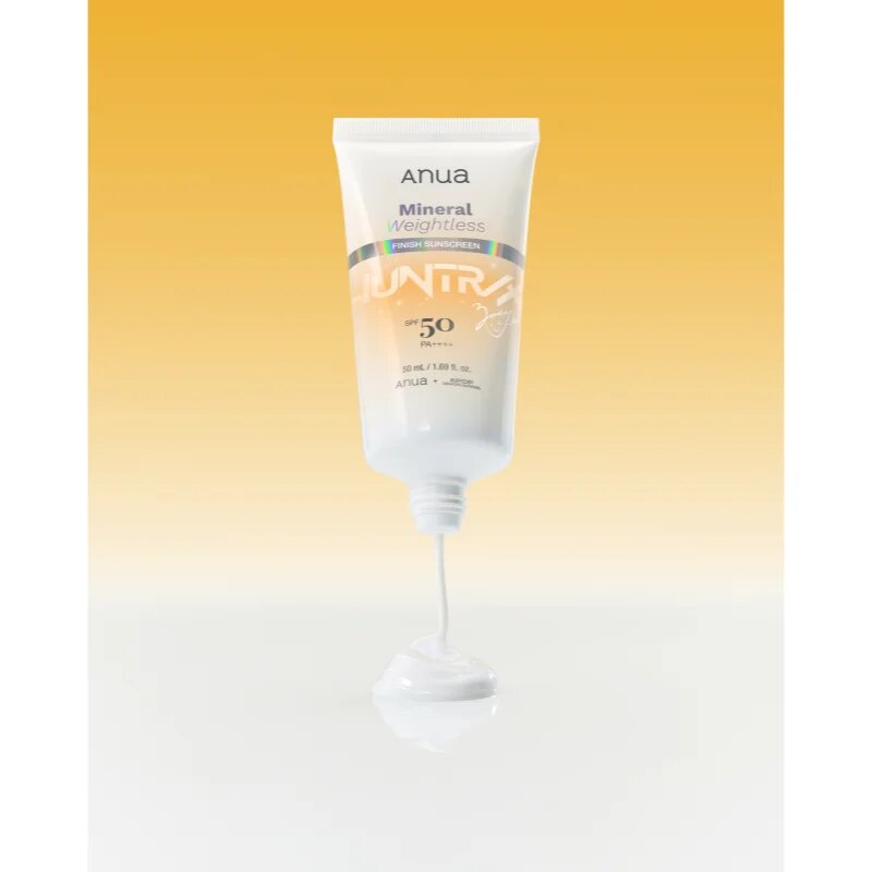 Anua K-Pop Demon Hunters Mineral Weightless Finish Sunscreen lahka zaščitna krema za obraz SPF 50 50 ml