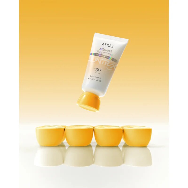 Anua K-Pop Demon Hunters Mineral Weightless Finish Sunscreen lahka zaščitna krema za obraz SPF 50 50 ml
