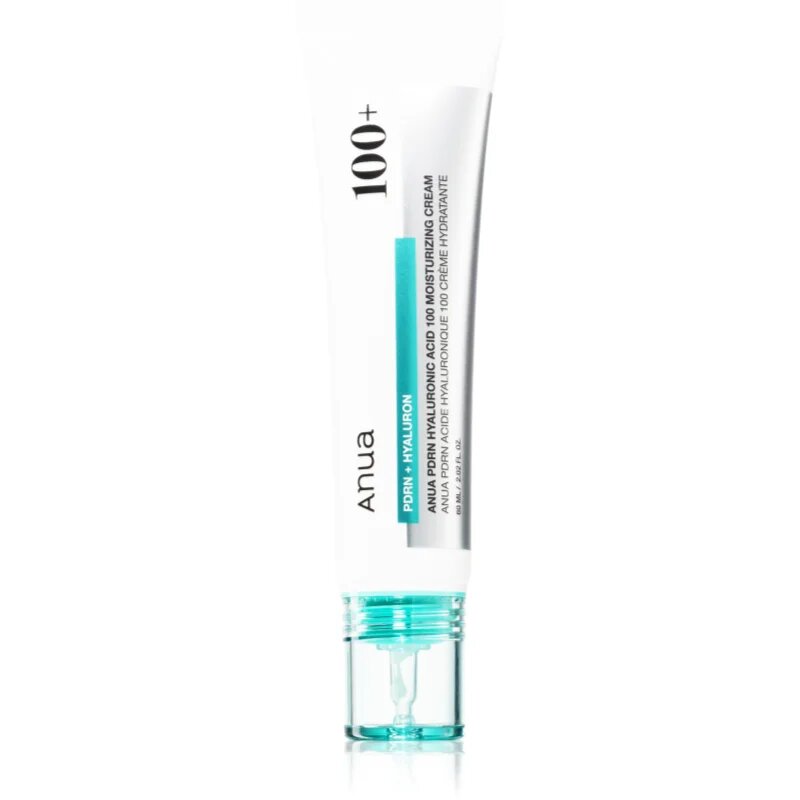 Anua PDRN 100 Hyaluronic Acid Moisturizing Cream globinsko vlažilna krema s kolagenom 60 ml