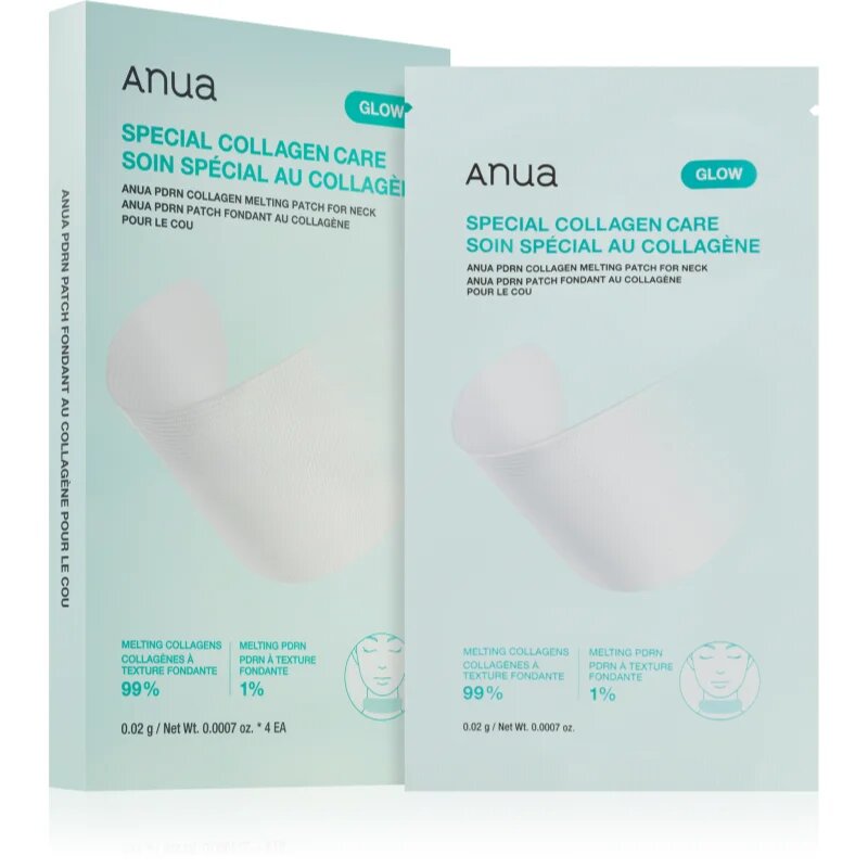 Anua PDRN Collagen Melting Patch For Neck lifting in učvrstitvena maska za vrat in dekolte 4 kos