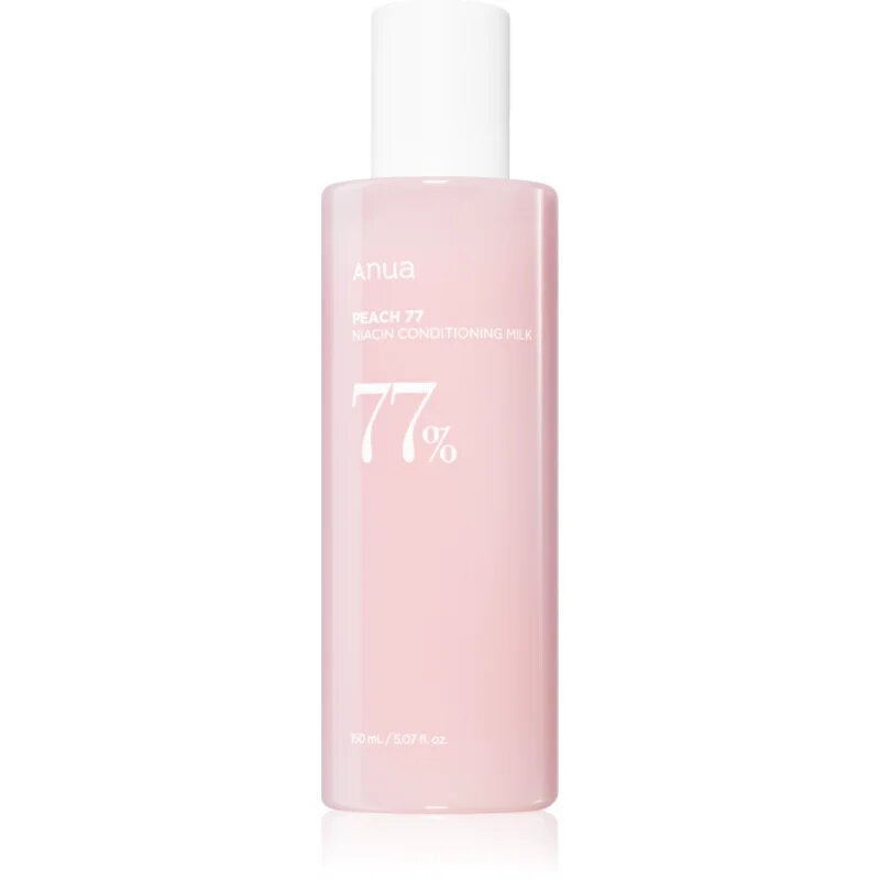 Anua Peach 77% Niacin Conditioning Milk vlažilni losjon za obraz za občutljivo in suho kožo 150 ml