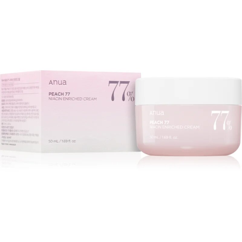 Anua Peach 77% Niacin Enriched Cream obnovitvena vlažilna krema 50 ml