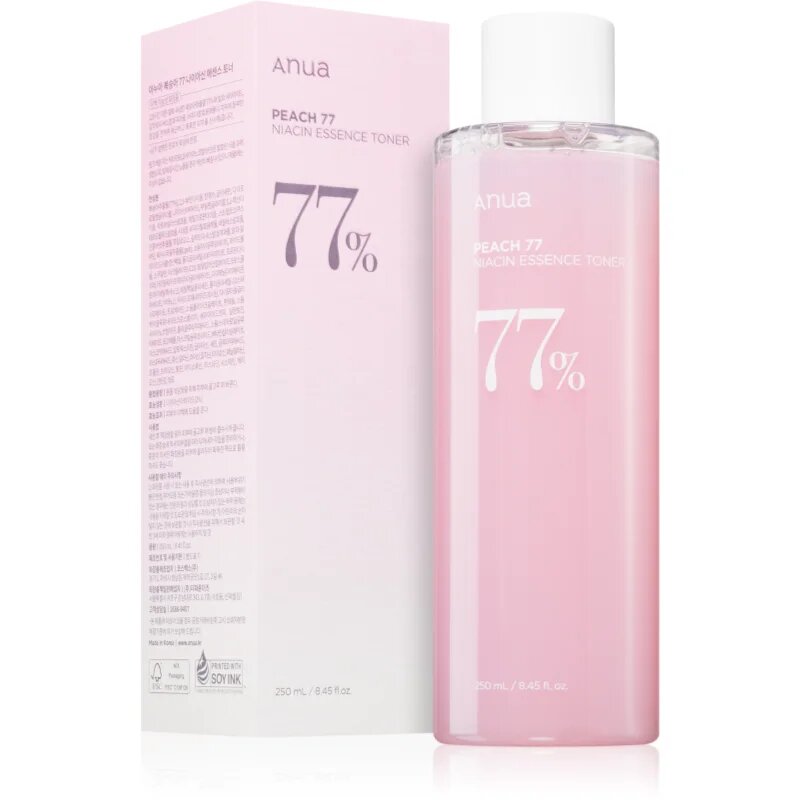 Anua Peach 77% Niacin Essence Toner mehčalni in vlažilni tonik 250 ml