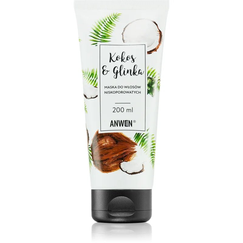 Anwen Coconut & Clay maska za lase Low Porosity 200 ml