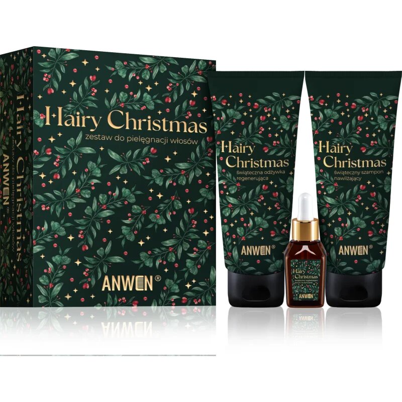 Anwen Hairy Christmas darilni set za lase 3 kos