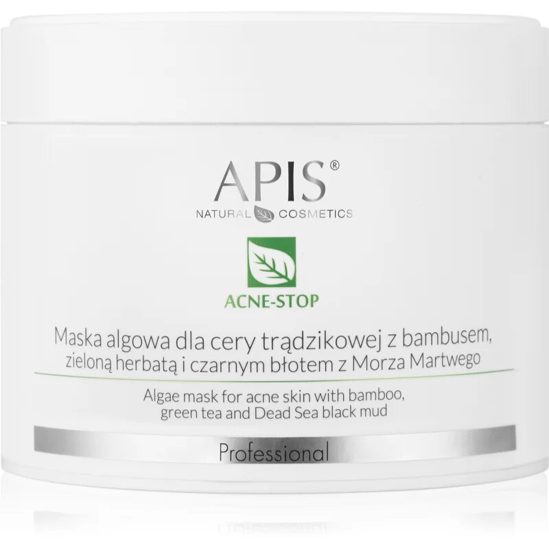 Apis Natural Cosmetics Acne-Stop Professional čistilna in mehčalna maska za mastno k aknam nagnjeno kožo 100 g